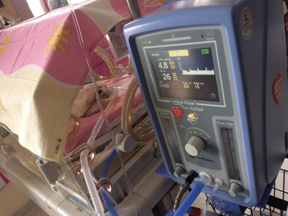 Jedno z urządzeń pracujących na Oddziale Klinicznym Neonatologii Szpitala Uniwersyteckiego
