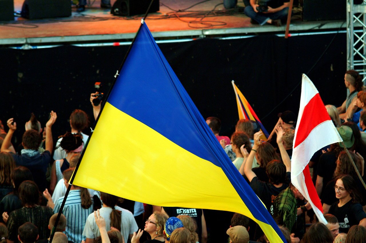 Flaga Ukrainy na naszym Festiwalu fot. Arek Drygas