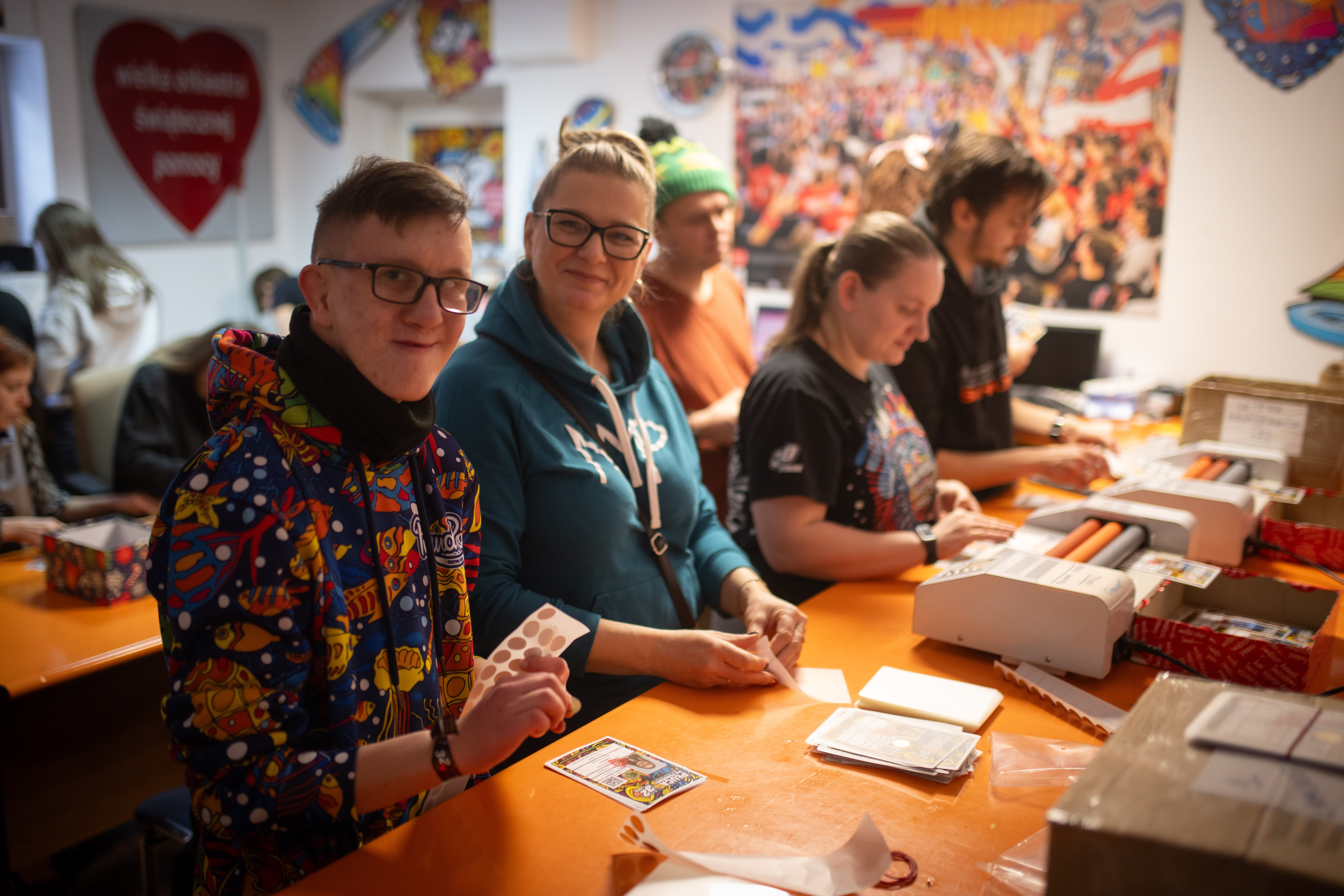 Volunteers' ID badges production at the GOCC Foundation in underway!, photo: Łukasz Widziszowski